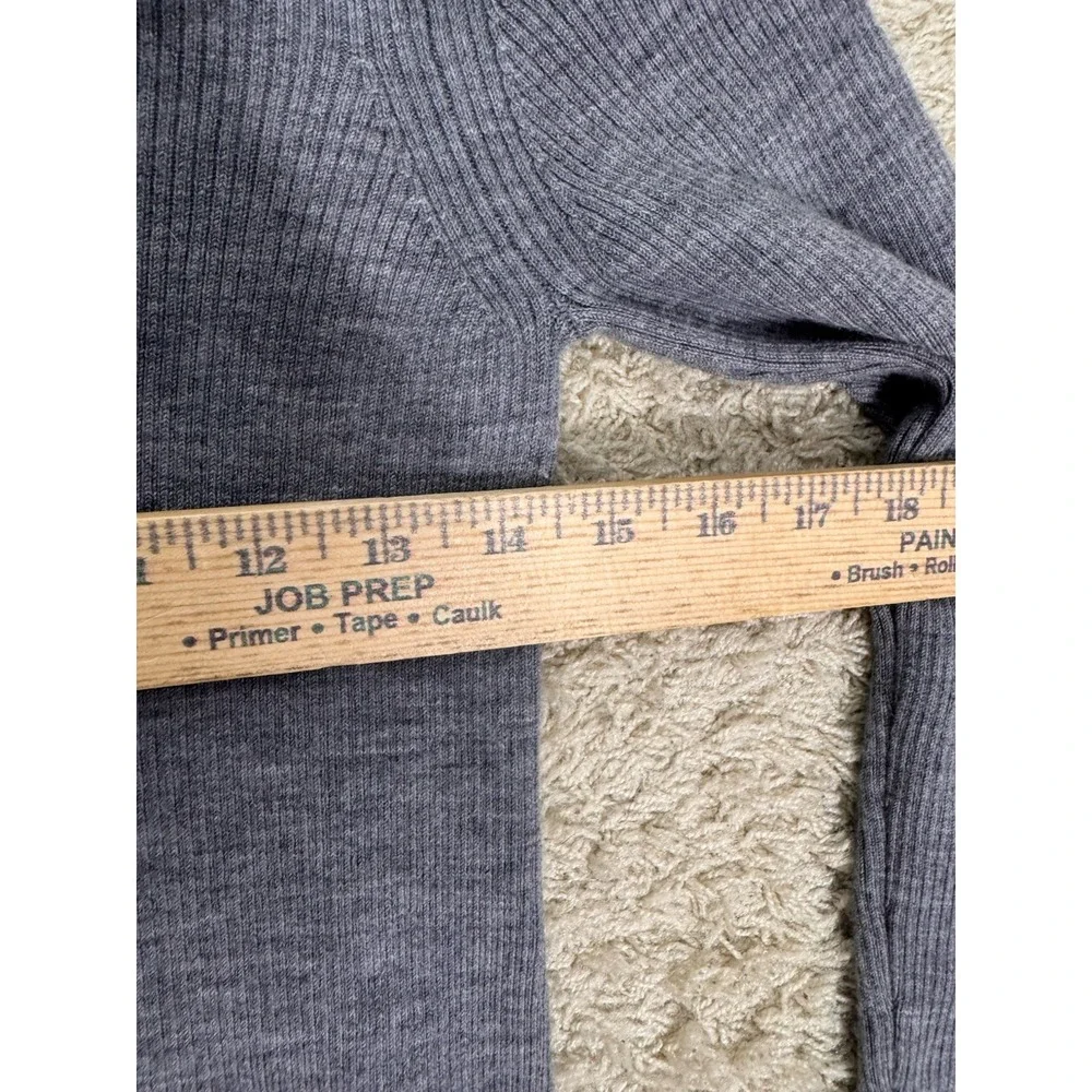 J. Crew Merino Wool Ribbed Lightweight Long Sleeve Sweater Size S Layers Stretch